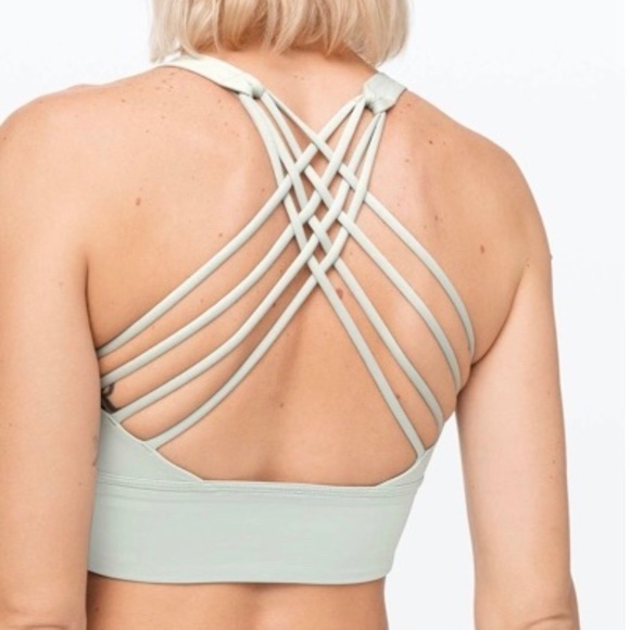 lululemon athletica Other - Lululemon Free to Be Bra Wild Long Line, Jade Grey